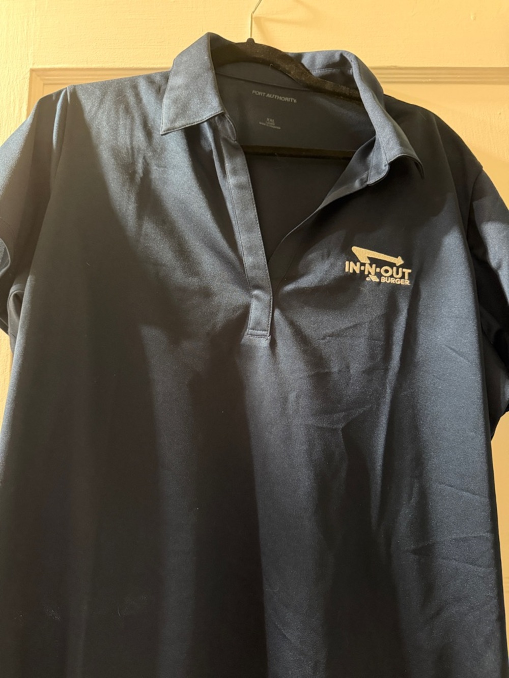 Port Authority Navy In-N-Out Burger Logo Polo. Size W XXL